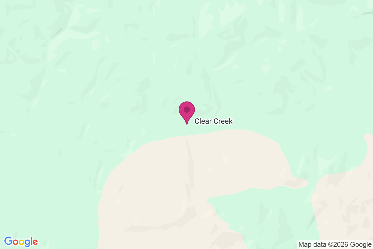 Carte de Clear Creek