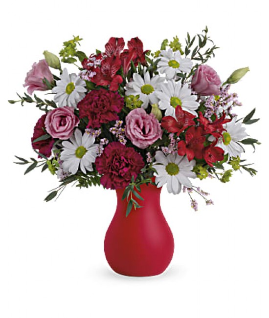 Bouquet Baiser rouge cramoisi