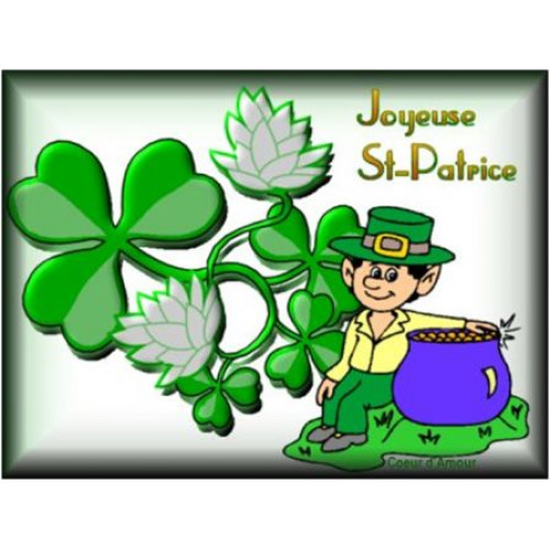 Signe de bannière de la Saint-Patrick Porte-Bonheur Irlandais Shamrock Suspendus décor Signe pour la Maison extérieure intérieure 1 Décorations de la Saint-Patrick