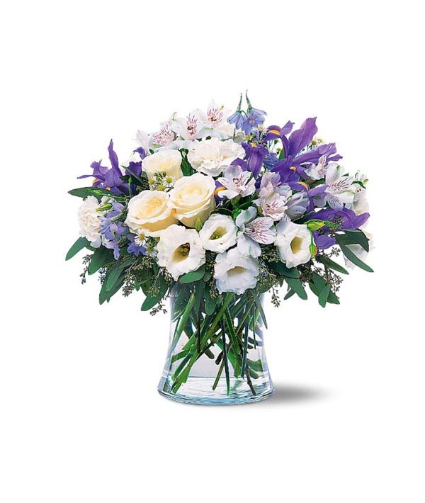 Bouquet bleu et blanc (Teleflora® - TF118-2) LeFleuriste.com™