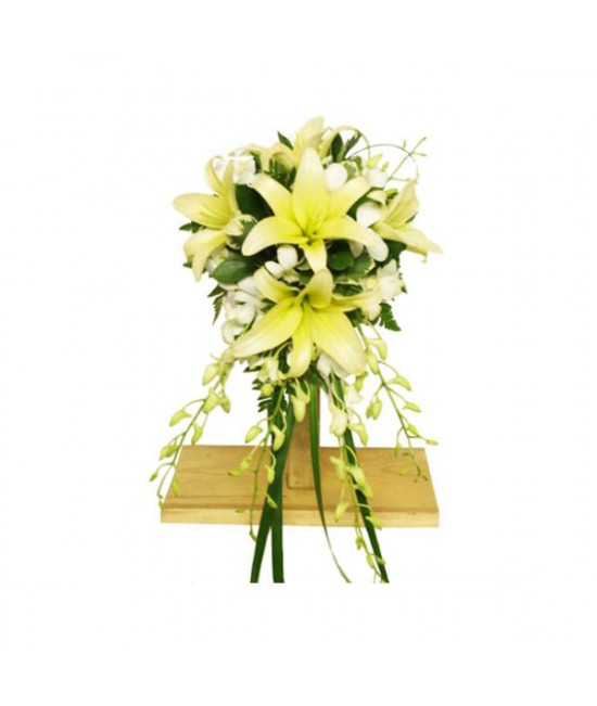 Bouquet de mariée explosion de lys (WFN® - WFN10010) LeFleuriste.com™