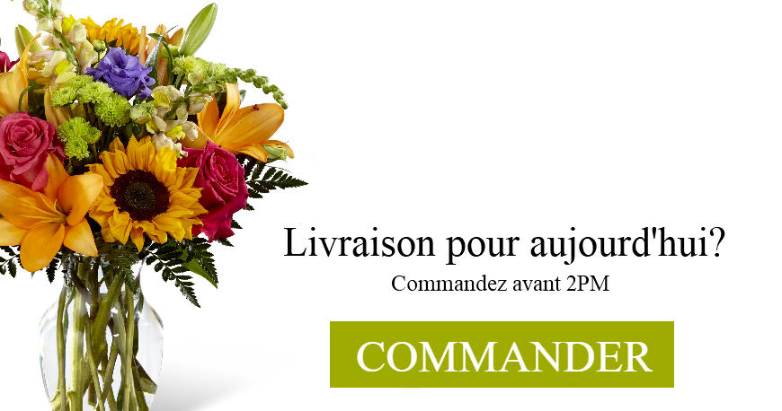 Besoin d'une livraison de fleurs aujourd'hui?